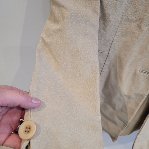 🚨Holiday sale🚨Dynamite Beige Button-Up Blazer ⭐️Real Leather⭐️ - Picture 6 of 6